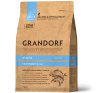 Придбати - корм для собаки  Сухий корм Grandorf (Грандорф) White Fish Adult Medium & Maxi з білою рибою, 3 кг