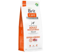 Придбати - корм для собаки  Сухий корм Brit Care Dog Hypoallergenic Adult Medium Breed для собак середніх порід, гіпоалергенний з ягням, 12 кг (172216)