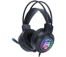 Придбати - навушники  Ігрова гарнітура XTRIKE ME GH-516, USB7.1, статичне RGB, кабель 2м, чорна