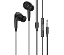 Придбати - навушники  Навушники HOCO M101 Pro Crystal sound wire-controlled earphones with microphone Black (6931474782373)