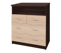 Придбати - комод  Комод Кантрі Хвиля (плюс) МАКСІ-МЕБЛІ Венге мегія/Дуб молочний (10844)