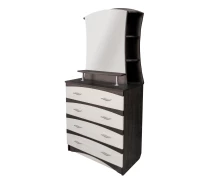 Придбати - комод  Комод з дзеркалом Ажур МАКСІ-Меблі Венге магія / Шамоні світлий (8876)