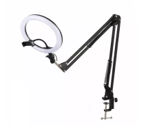 Придбати - кільцеве світло  Кільцева світлодіодна Led Лампа 30 см Пантограф 108 см Кільцеве світло 24 Вт Селфі лампа (SL30-108N)