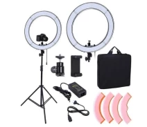 Придбати - кільцеве світло  Студійна 360 ° світлодіодна LED лампа зі штативом і дзеркалом XPRO LIVE LIGHT A3649 (234071197_975230_rl18)