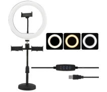 Придбати - кільцеве світло  Кільцева LED-лампа 26 см і стійкою 34 см CXB-260A від USB PTR (50041-ptr)