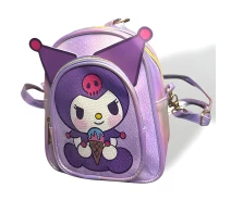 Придбати - рюкзак  Дитячий рюкзак-сумка Куромі бузковий 20×16×10 см (24-488)