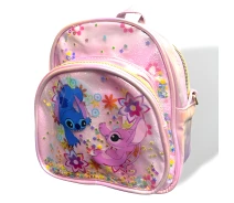 Придбати - рюкзак  Дитячий рюкзак-сумка Стіч та Ангел рожевий 20×16×10 см (24-487)