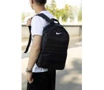 Придбати - рюкзак  Міський рюкзак "Матрац" з білим логотипом. Колір: чорний (p10-0015)