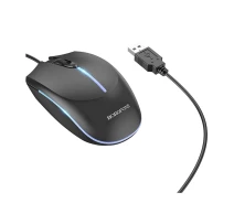 Придбати - мишку для ноутбука  Комп'ютерна миша borofone bg10 провідна чорний колір (BOS_V9446)