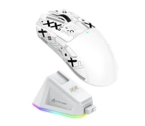 Придбати - мишку для ноутбука  Ігрова мишка Attack Shark X11, 3 види підключення (2.4 G/Bluetooth/провід), із зарядною базою, 22000dpi, біла