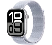 Придбати - смарт-годинник  Смарт-часи Apple Watch Series 10 GPS 46mm Silver Aluminum Case with Blue Cloud Sport Loop (MWWN3) [114981] "Seller Refurbished"