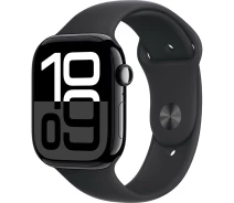 Придбати - смарт-годинник  Смарт-часи Apple Watch Series 10 GPS 46mm Jet Black Aluminum Case with Black Sport Band M/L (MWWQ3) [114949] "Seller Refurbished"