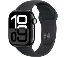 Придбати - смарт-годинник  Смарт-часи Apple Watch Series 10 GPS 42mm Jet Black Aluminum Case with Black Sport Band M/L (MWWF3) [114952] "Seller Refurbished"