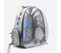 Придбати - переноску  Рюкзак переноска Pet Cat для домашніх тварин (кішок, собак, кроликів, птахів), голограма (код: IBH007S)