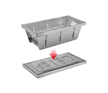 Придбати - гриль  Гриль складаний вугільний із сталі Naturehike NH20CJ006 Foldable Mini Picnic BBQ Grill 2,1 кг (556883)