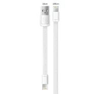 Придбати - кабель та перехідник  Кабель Combo 2-in-1 WK WDC-009 M&S Lightning microUSB 1м білий (2000700000063)