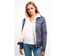 Придбати - куртку женскую  Куртка DASTI Denim Urban джинсова жіноча на овчині темно-синя S (482DS20191701)