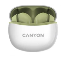 Придбати - навушники  Навушники гарнітура вакуумні Bluetooth 5.3 Canyon TWS-5 Green (CNS-TWS5GR)