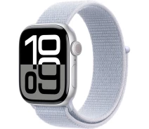 Придбати - смарт-годинник  Смарт-часи Apple Watch Series 10 GPS 42mm Silver Aluminum Case with Blue Cloud Sport Loop (MWWD3) [114987] "Seller Refurbished"