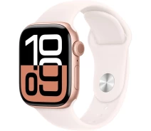 Придбати - смарт-годинник  Смарт-часи Apple Watch Series 10 GPS 42mm Rose Gold Aluminum Case with Light Blush Sport Band M/L (MWWJ3) [114973] "Seller Refurbished"