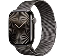 Придбати - смарт-годинник  Смарт-часи Apple Watch Series 10 GPS + Cellular 46mm Slate Titanium Case with Slate Milanese Loop M/L (MWYW3) [115184] "Seller Refurbished"