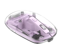 Придбати - мишку для ноутбука  Мишка XO M12 Wireless Transparent/Pink (M12 Purple) - Оригінал! (940586-01-KOLIDER)