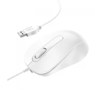 Придбати - мишку для ноутбука  Миша провідна BOROFONE BG4, White, Box (33449-ytg)