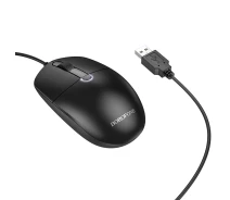 Придбати - мишку для ноутбука  Миша провідна BOROFONE BG17 1.4M Чорний