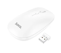 Придбати - мишку для ноутбука  Маніпулятор миша HOCO GM15 Art dual-mode business wireless mouse White (6931474760586)