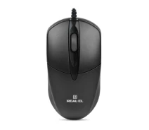 Придбати - мишку для ноутбука  Миша REAL-EL RM-211 Black USB (5f27d1abd0507c457552243b)