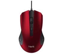 Придбати - мишку для ноутбука  Мишка Havit HV-MS752 USB Red (6950676286441) - Оригінал! (930375-01-KOLIDER)