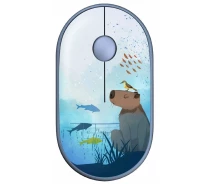 Придбати - мишку для ноутбука  Миша 2E MF300 Capybara: Swim Silent Wireless (2E-MF300WCAPIBARABL) Blue