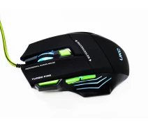 Придбати - мишку для ноутбука  Миша ігрова провідна UKC X-7 з підсвічуванням та килимком USB Black (4_00241) (65d522f1a058f11a242c425c)