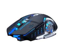 Придбати - мишку для ноутбука  Ігрова комп'ютерна миша RIAS T2 бездротова з RGB підсвічуванням Black (669687c668f12f18a76819a5)