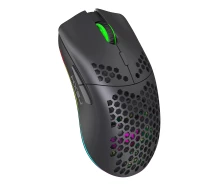 Придбати - мишку для ноутбука  Миша бездротова HYSJ Т66 з акумулятором та підсвічуванням 2,4G Black (67c774d3089ec537cf785532)