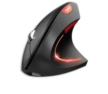 Придбати - мишку для ноутбука  Вертикальна миша бездротова HYSJ Т22 з акумулятором та RGB підсвічуванням 2,4G+Bluetooth Чорний (68556a7769641e77203eeaa2)