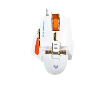 Придбати - мишку для ноутбука  Миша комп'ютерна MEETION MT-M975 Gaming, провідна, USB, білий колір, RGB-підсвічування