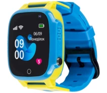 Придбати - смарт-годинник  Смарт-годинник Smart watch amigo go008 milky gps wi-fi blue/yellow ua ucrf (MO-76338)