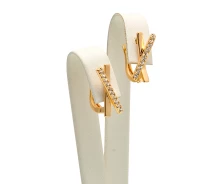 Придбати - сережку біжутерію  Сережки Xuping Jewelry "Перехрестя" позолота (051741)