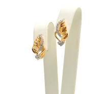 Придбати - сережку біжутерію  Сережки Xuping Jewelry "Gold and silver leaves" (051314)