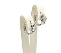 Придбати - сережку біжутерію  Сережки Xuping Jewelry "Stone in silver" срібло (059426)