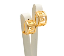 Придбати - сережку біжутерію  Сережки Xuping Jewelry "Лабіринт" позолота (017853)