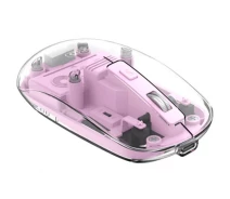 Придбати - мишку для ноутбука  Миша Wireless XO M12 transparent Bluetooth+2.4G USB для пк/ноутбука MAC OS Windows Фіолетовий