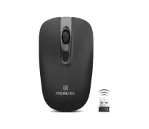 Придбати - мишку для ноутбука  Миша бездротова REAL-EL RM-350W Black