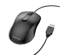 Придбати - мишку для ноутбука  Миша USB Borofone BG4 Чорний (MOU013229)