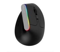 Придбати - мишку для ноутбука  Якісна бездротова мишка з 6 кнопками, Вертикальна ігрова миша delux без дроту для ПК (12062)