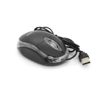 Придбати - мишку для ноутбука  Миша USB Merlion MS-Zero, довжина кабелю 115см, 2 кнопки + scroll, (98х60х36 мм), Black, Q200