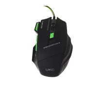 Придбати - мишку для ноутбука  Мишка провідна ігрова UKC X7S 7D з килимком 6967 black/green
