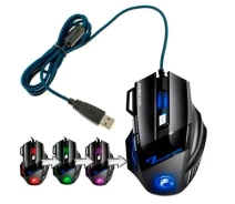 Придбати - мишку для ноутбука  Ігрова USB миша 5500DPI ергономічна з виступами тиха iMice X7 (358227-03-KOLIDER)