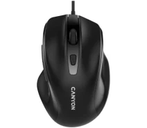 Придбати - мишку для ноутбука  Мишка Canyon M-6 USB Black (CNE-CMS6) (886393-01-KOLIDER)